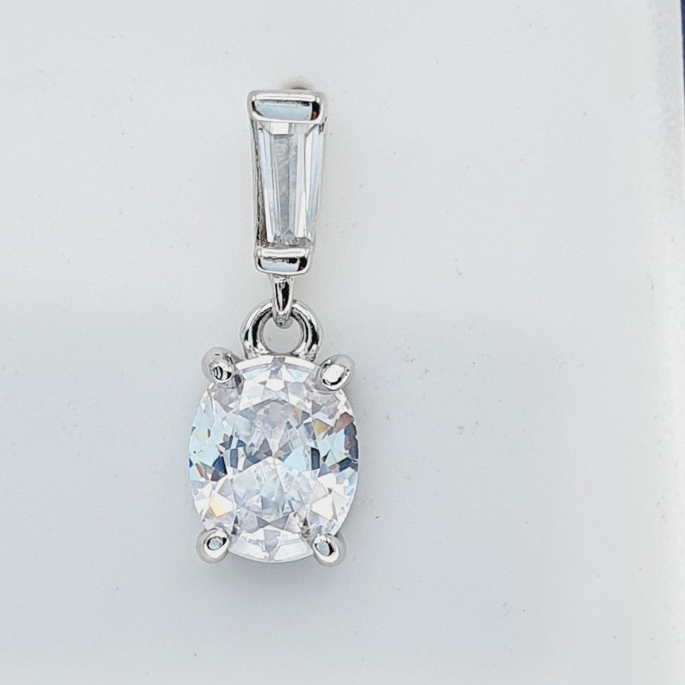 925 Sterling Silver CZ Stud Earrings for Women/Girl, US925P1218 - Picture 3 of 7